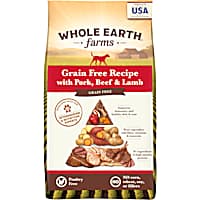 Whole Earth Farms Grain Free Pork, Beef and Lamb Recipe Dry Dog Food