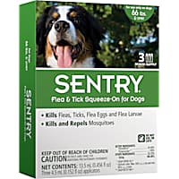 Sentry Squeeze-On Flea & Tick Control for Dogs Over 66 lbs.