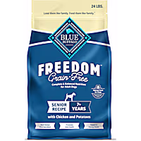 Blue Buffalo Grain-Free Freedom Provides Energy To Stay Active Chicken & Potatoes Senior Dry Dog Food