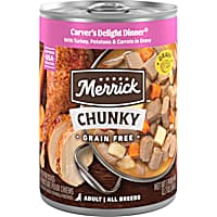 Merrick Grain Free Chunky Carver's Delight Dinner Canned Dog Food