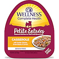 Wellness Complete Health Petite Entrees Casserole with Tender Chicken, Green Beans & Carrots Wet Dog Food