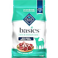 Blue Buffalo Basics Limited Ingredient Diet, Lamb Recipe Grain-Free Dry Dog Food for Small Breed Adult Dogs