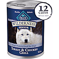 Blue Buffalo Blue Wilderness Natural High Protein Turkey & Chicken Senior Dog Wet Food