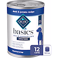 Blue Buffalo Blue Basics Natural Grain Free Skin & Stomach Care, Duck & Potato Recipe Adult Wet Dog Food