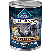 Blue Buffalo Wilderness Wolf Creek Hearty Chicken Stew in Gravy Wet Food for Dogs