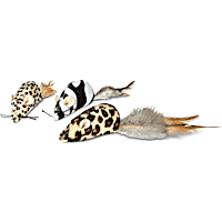 Leaps & Bounds Safari Mice Cat Toys with Catnip