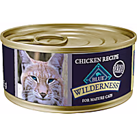Blue Buffalo Wilderness Grain-Free High Protein Mature Chicken Pate Wet Food for Senior Cats