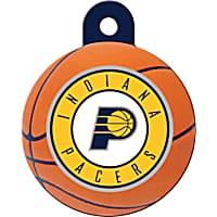 Quick-Tag Indiana Pacers NBA Circle Personalized Engraved Pet ID Tag, Large