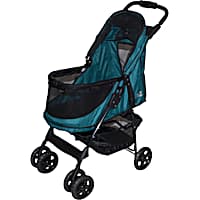 Pet Gear Happy Trails No-Zip Pet Stroller in Emerald