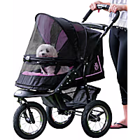 Pet Gear NV No-Zip Pet Stroller in Rose