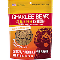 Charlee Bear Grain Free Chicken, Pumpkin & Apple Bear Crunchy Dog Treats
