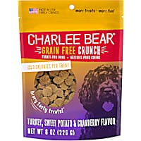 Charlee Bear Grain Free Turkey, Sweet Potato & Cranberry Bear Crunchy Dog Treats