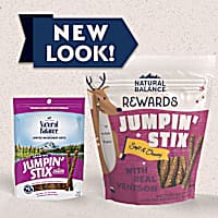 Natural Balance L.I.T. Limited Ingredient Treats Jumpin Stix Venison & Sweet Potato Dog Treats