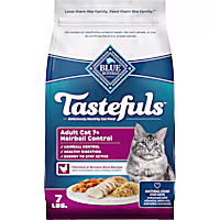 Blue Buffalo Tastefuls Adult 7+, Hairball Control, Chicken and Brown Rice Dry Cat Food