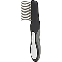 Well & Good Black Undercoat Curved Dog Comb