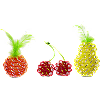 Leaps & Bounds Mesh Fruit Cat Toy in Assorted Styles