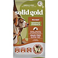 Solid Gold Grain-Free & Gluten Free Wild Heart with Natural Quail, Chickpea & Pumpkin Adult Dry Dog Food