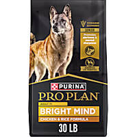 Purina Pro Plan with Probiotics for Dogs, Bright Mind 7+ Chicken & Rice Formula Senior Dog Food