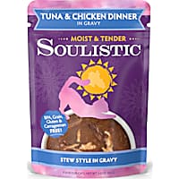 Soulistic Moist & Tender Tuna & Chicken Dinner in Gravy Wet Cat Food