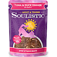 Soulistic Moist & Tender Tuna & Duck Dinner in Gravy Wet Cat Food