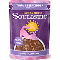 Soulistic Moist & Tender Tuna & Beef Dinner in Gravy Wet Cat Food