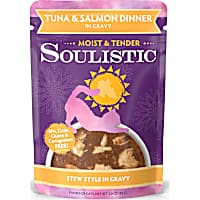 Soulistic Moist & Tender Tuna & Salmon Dinner in Gravy Wet Cat Food