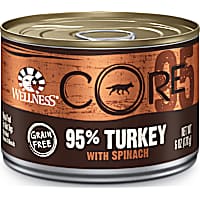 Wellness CORE Natural Grain Free 95% Turkey with Spinach Recipe Wet Dog Food