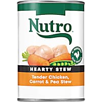 Nutro Cuts in Gravy Tender Chicken, Carrot & Pea Hearty Stew Adult Canned Wet Dog Food