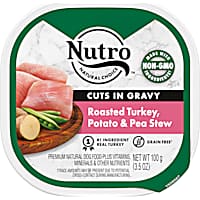 Nutro Grain Free Cuts in Gravy Roasted Turkey, Potato & Pea Stew Wet Dog Food