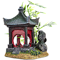 Imagitarium Asian Gazebo with Bamboo Ornament