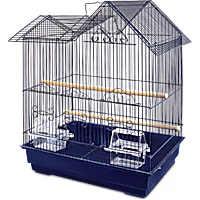 You & Me Parakeet Ranch House Cage, Navy