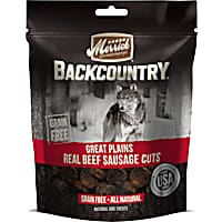 Merrick Backcountry Great Plains Real Beef Sausage Cuts Grain Free Dog Treats