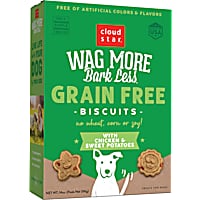 Cloud Star Wag More Bark Less Crunchy Grain Free Chicken & Sweet Potato Dog Treats