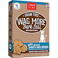 Cloud Star Wag More Bark Less Oven Baked Grain Free Aged Cheddar Dog Treats