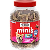 Milk-Bone Flavor Snacks Mini's Dog Biscuits, Flavored Crunchy Dog Treats