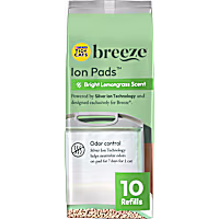 Purina Tidy Cats Breeze Bright Lemongrass Scented Ion Cat Litter Box Pads Refill