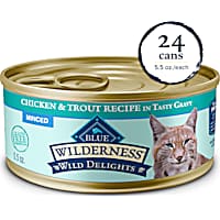 Blue Buffalo Wilderness Minced Chicken & Trout Wet Cat Food
