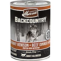 Merrick Backcountry Grain Free Chunky Venison &  Beef in Gravy Wet Dog Food