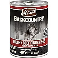 Merrick Backcountry Chunky Beef in Gravy Grain Free Wet Dog Food