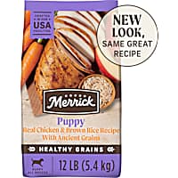 Merrick Healthy Grains Wholesome and Natural Kibble for Healthy Digestion, Puppy Recipe Premium Dry Dog Food