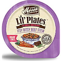 Merrick Lil' Plates Grain Free Itsy Bitsy Beef Stew Recipe Small Breed Wet Dog Food