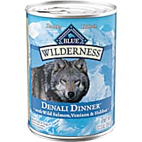 Blue Buffalo Wilderness Wild Salmon, Venison & Halibut High Protein & Grain Free Denali Dinner Wet Dog Food