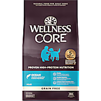 Wellness CORE Natural Grain Free Ocean Whitefish, Herring & Salmon Dry Dog Food