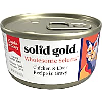 Solid Gold Wholesome Selects Chicken and Liver Recipe in Gravy Holistic Grain Free Canned Adult Cat Food
