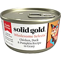 Solid Gold Wholesome Selects Chicken, Duck & Pumpkin in Gravy Holistic Grain Free Canned Adult Cat Food
