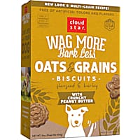 Cloud Star Wag More Bark Less Oven Baked Crunchy Peanut Butter Dog Treats