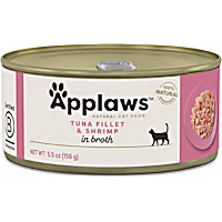 Applaws Natural Tuna Fillet with Shrimp in Broth Wet Cat Food