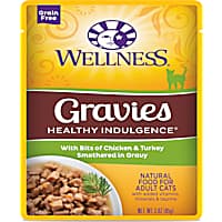 Wellness Healthy Indulgence Natural Grain Free Gravies with Chicken & Turkey in Gravy Wet Cat Food