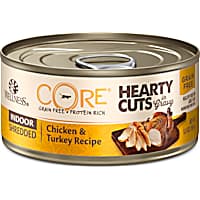 Wellness CORE Hearty Cuts Natural Grain Free Chicken & Turkey Wet Indoor Cat Food