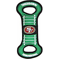 Pets First San Francisco 49ers NFL Field Tug Dog Toy